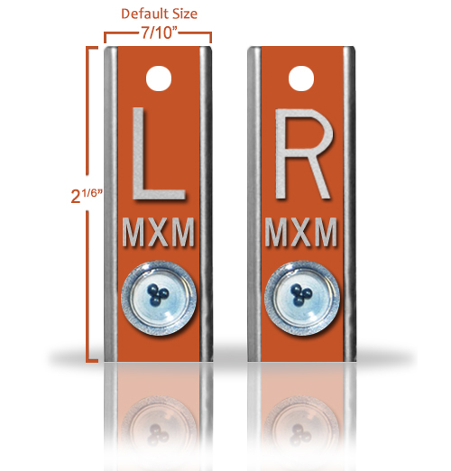 Elite position Markers Set With Initials and Beads